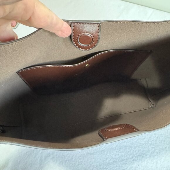 NWT! COACH Brooklyn 28 Shoulder Bag in Maple - Picture 10 of 16